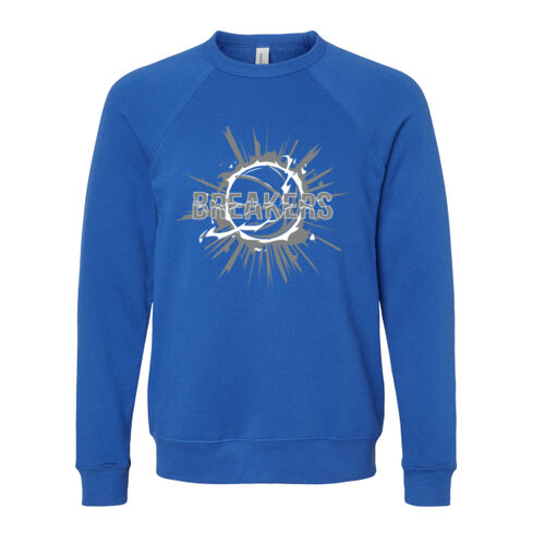 Unisex Sponge Fleece Raglan Sweatshirt w/ Back Name Option Thumbnail